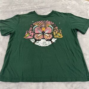 Women’s Cold Crush Green and Pink Short Sleeve Tee Sz M EUC